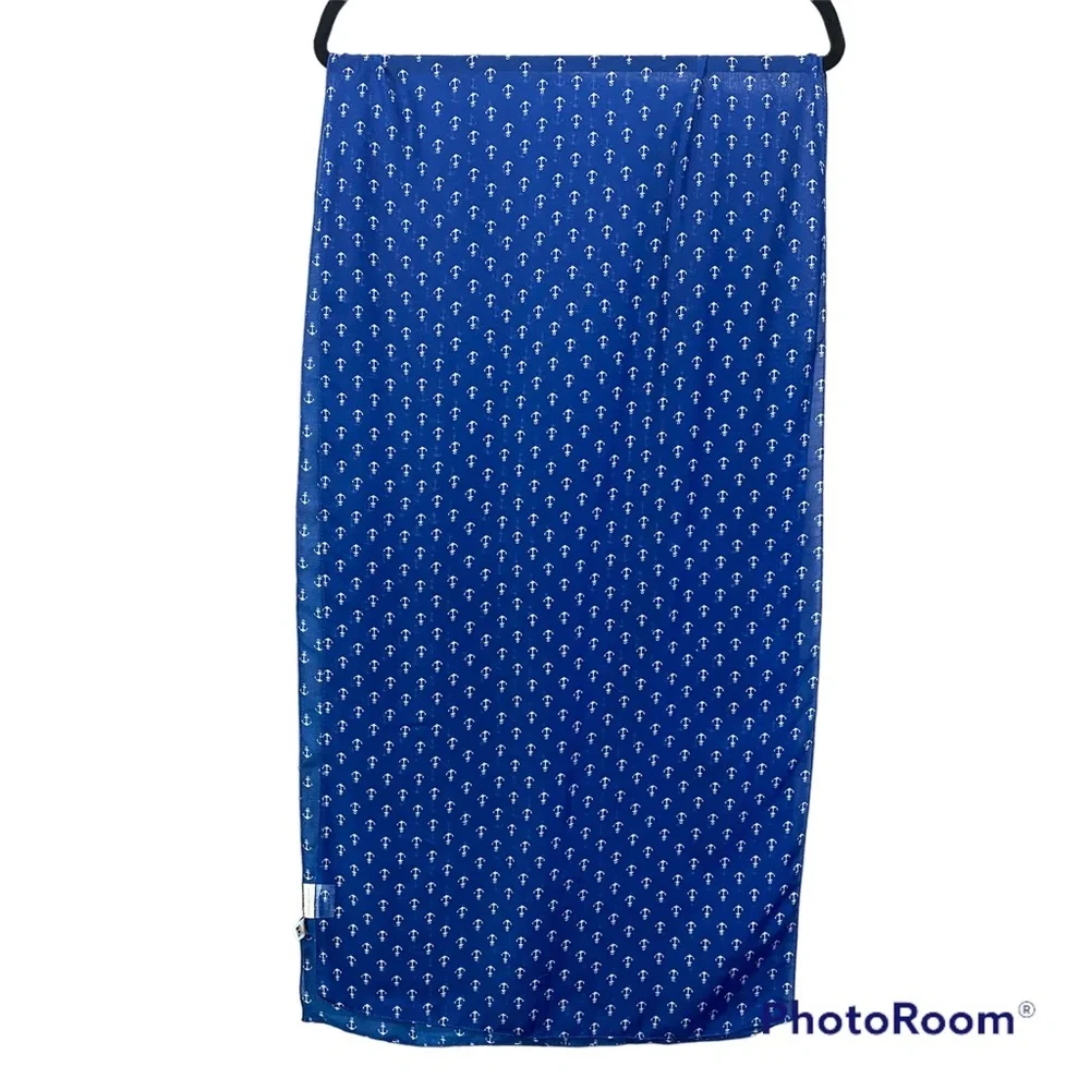 Dei‎ anchor Scarf Blue & White